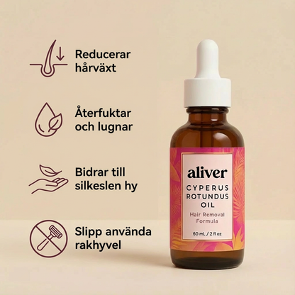 Hårborttagnings olja - Naturligt len och hårfri