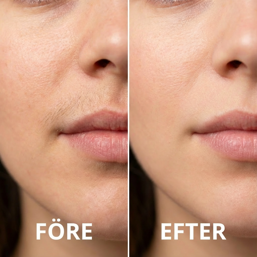 Hårborttagnings olja - Naturligt len och hårfri